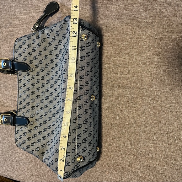 Dooney and Bourke black logo buckle satchel - Picture 8 of 12